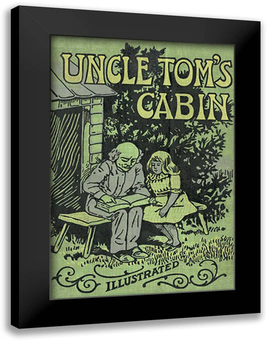 Uncle Tom's Cabin - Illustrated 16x22 Black Modern Wood Framed Art Print Poster