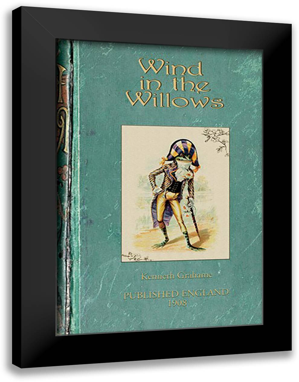 Wind in the Willows by Kenneth Grahame 16x22 Black Modern Wood Framed Art Print Poster