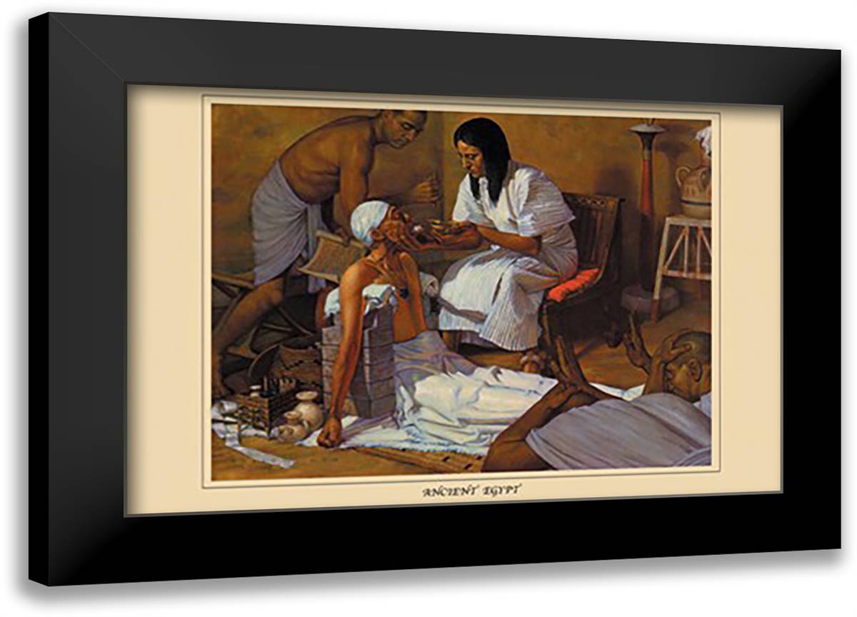 Ancient Egypt 22x16 Black Modern Wood Framed Art Print Poster by Thom, Robert