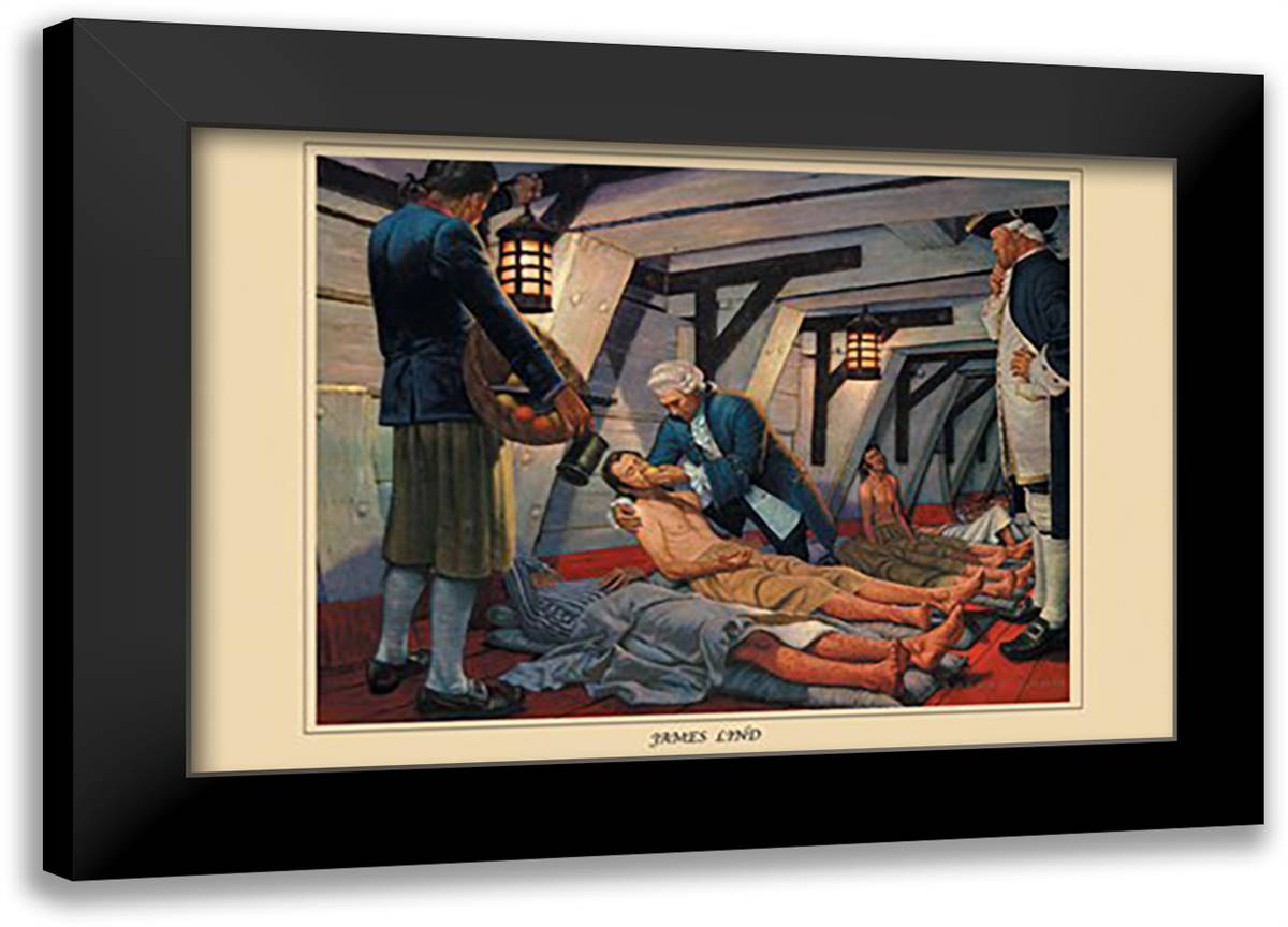 James Lind 22x16 Black Modern Wood Framed Art Print Poster by Thom, Robert