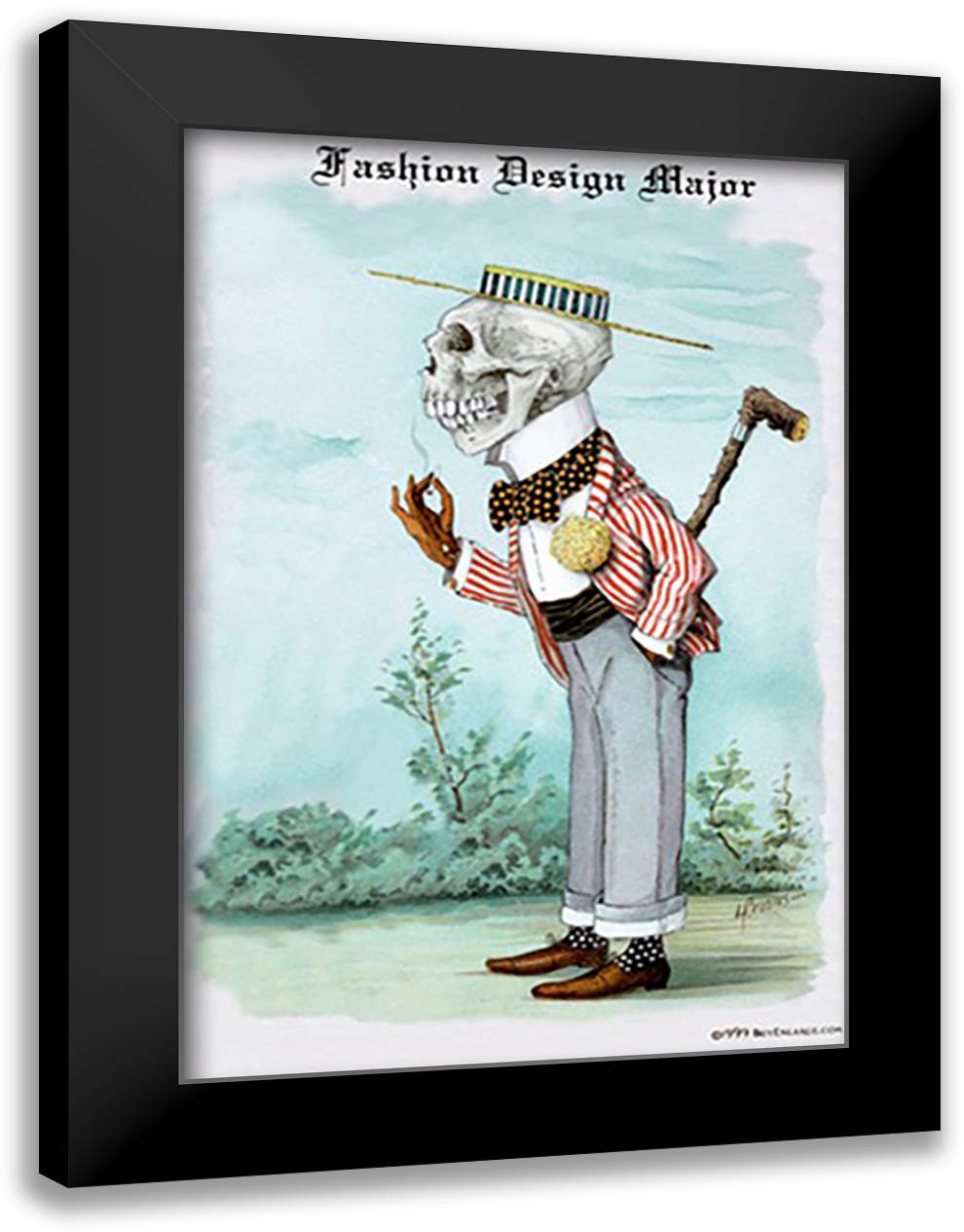 Fashion Design Major 16x22 Black Modern Wood Framed Art Print Poster by Frusius M. D., F.