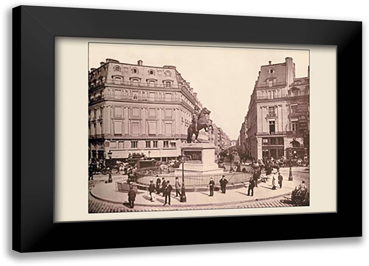 Place of Victory 22x16 Black Modern Wood Framed Art Print Poster by Pepper, A.