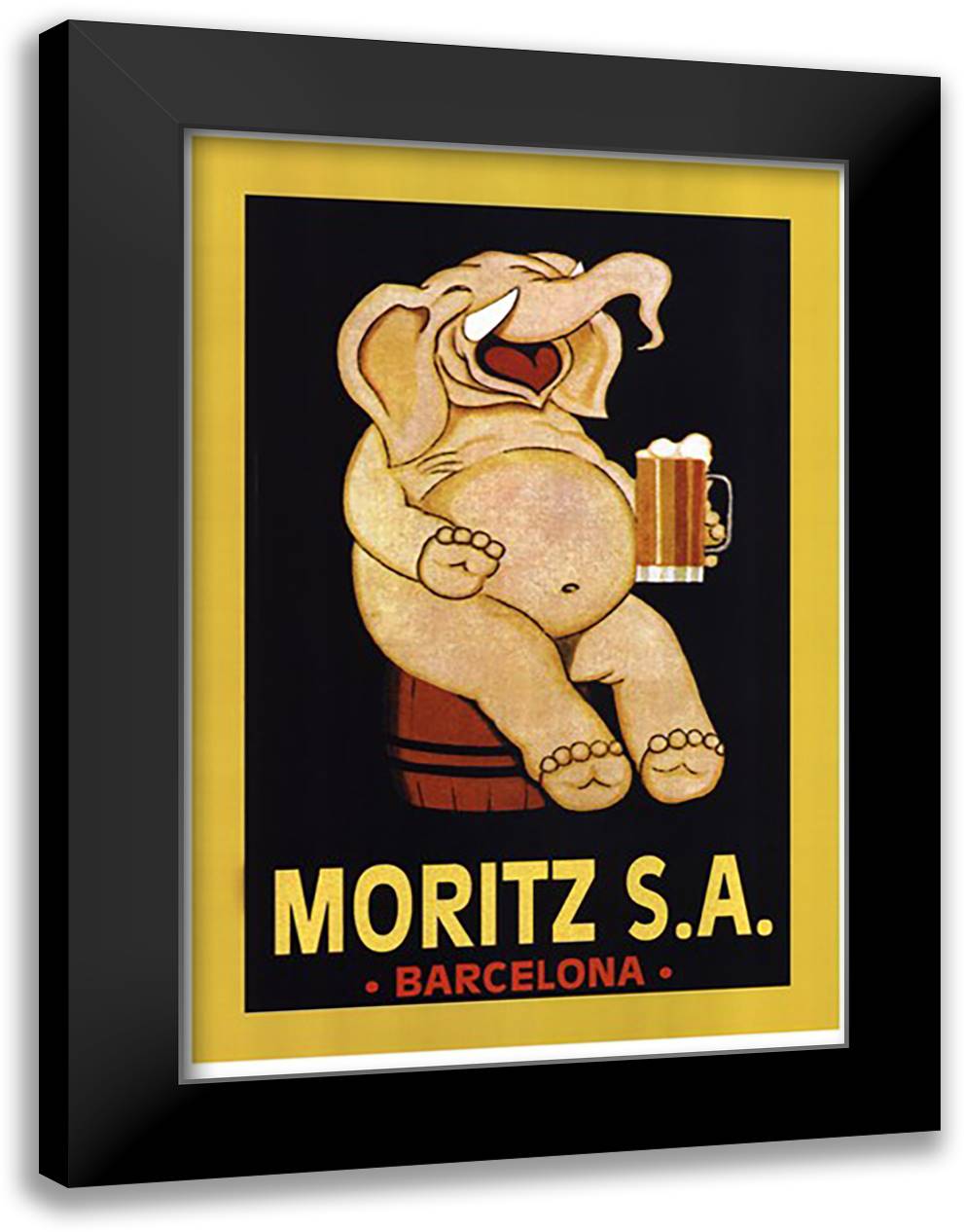 Moritz S.A. 16x22 Black Modern Wood Framed Art Print Poster