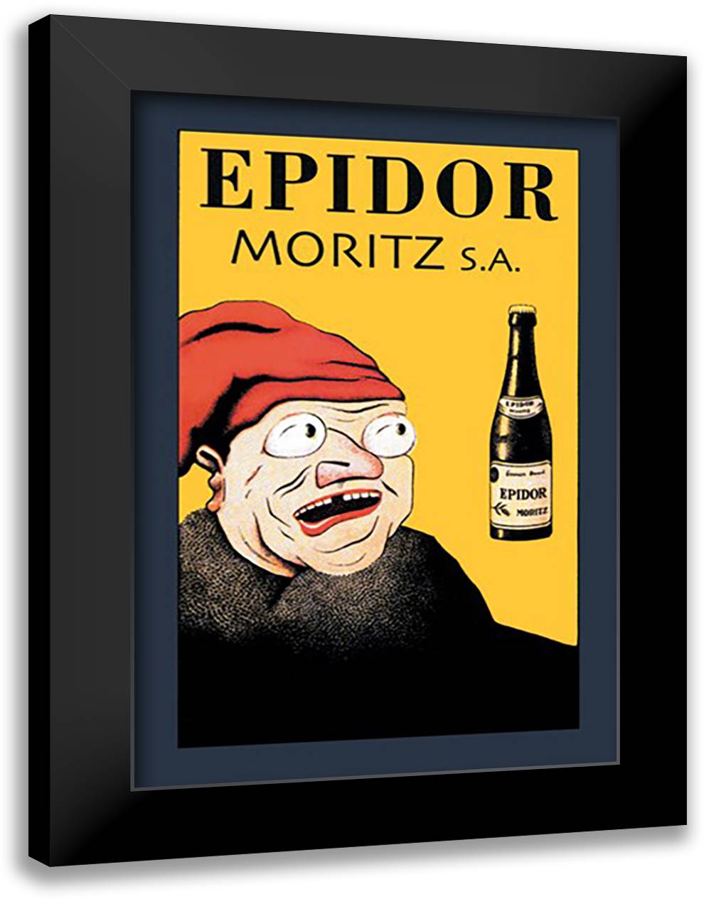 Epidore 16x22 Black Modern Wood Framed Art Print Poster