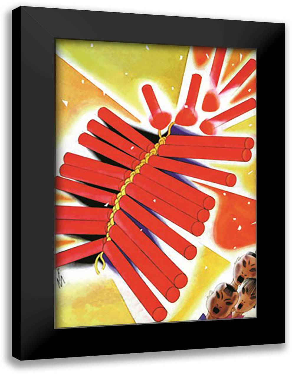 Youthful Republicans 16x22 Black Modern Wood Framed Art Print Poster by McIntosh, Frank