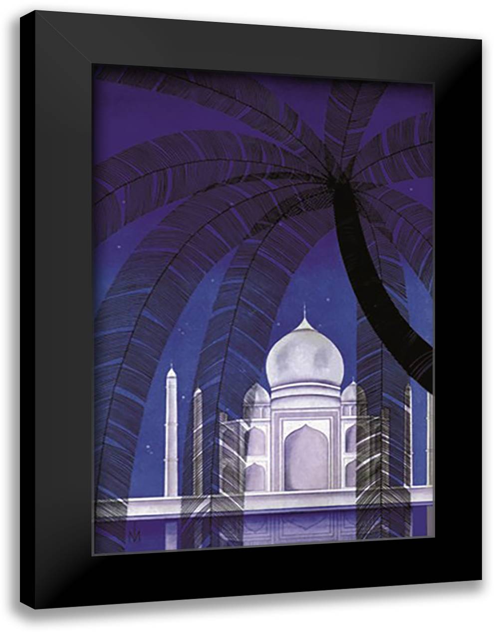 In Agra 16x22 Black Modern Wood Framed Art Print Poster by McIntosh, Frank