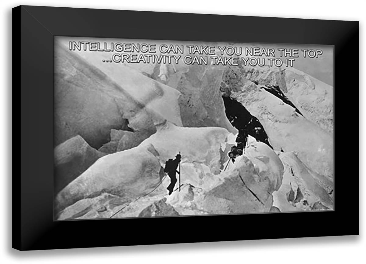 Intelligence 22x16 Black Modern Wood Framed Art Print Poster by Pierce, Wilbur
