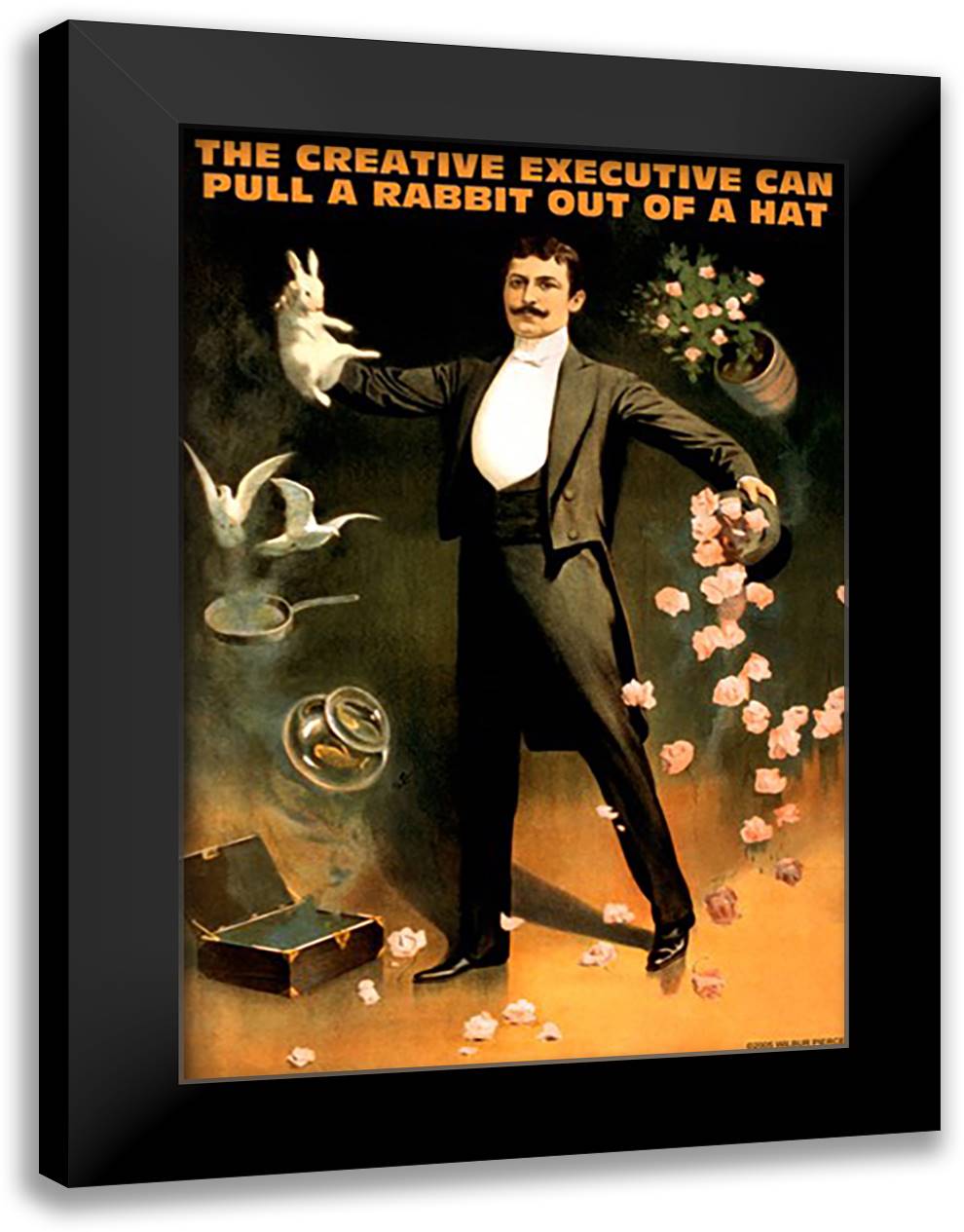The Creative Executive 16x22 Black Modern Wood Framed Art Print Poster by Pierce, Wilbur