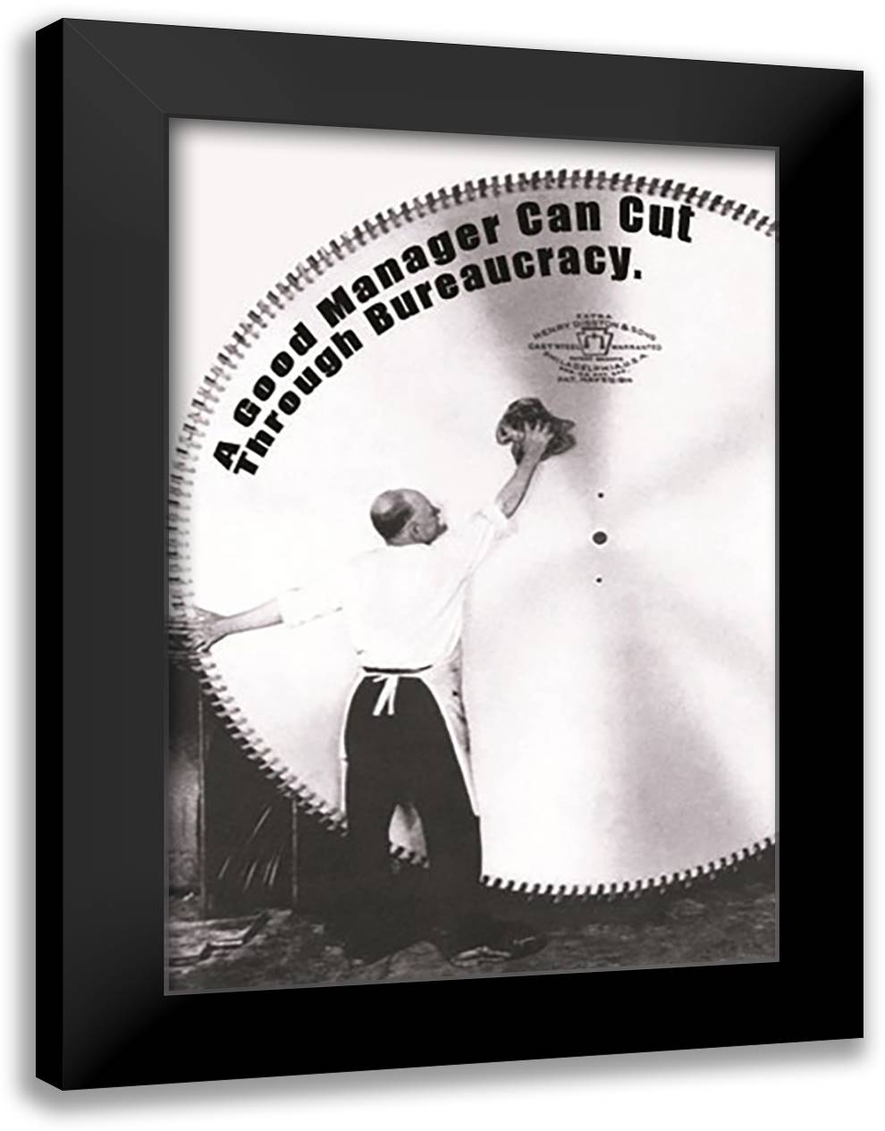 A Good Manager 16x22 Black Modern Wood Framed Art Print Poster by Pierce, Wilbur