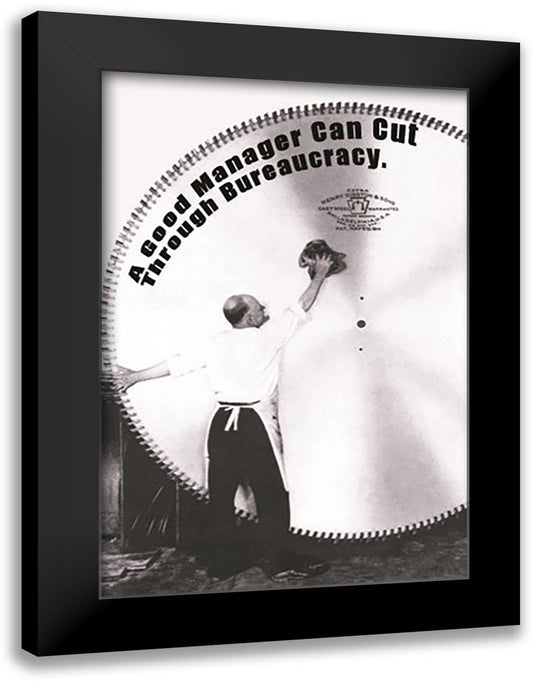 A Good Manager 16x22 Black Modern Wood Framed Art Print Poster by Pierce, Wilbur