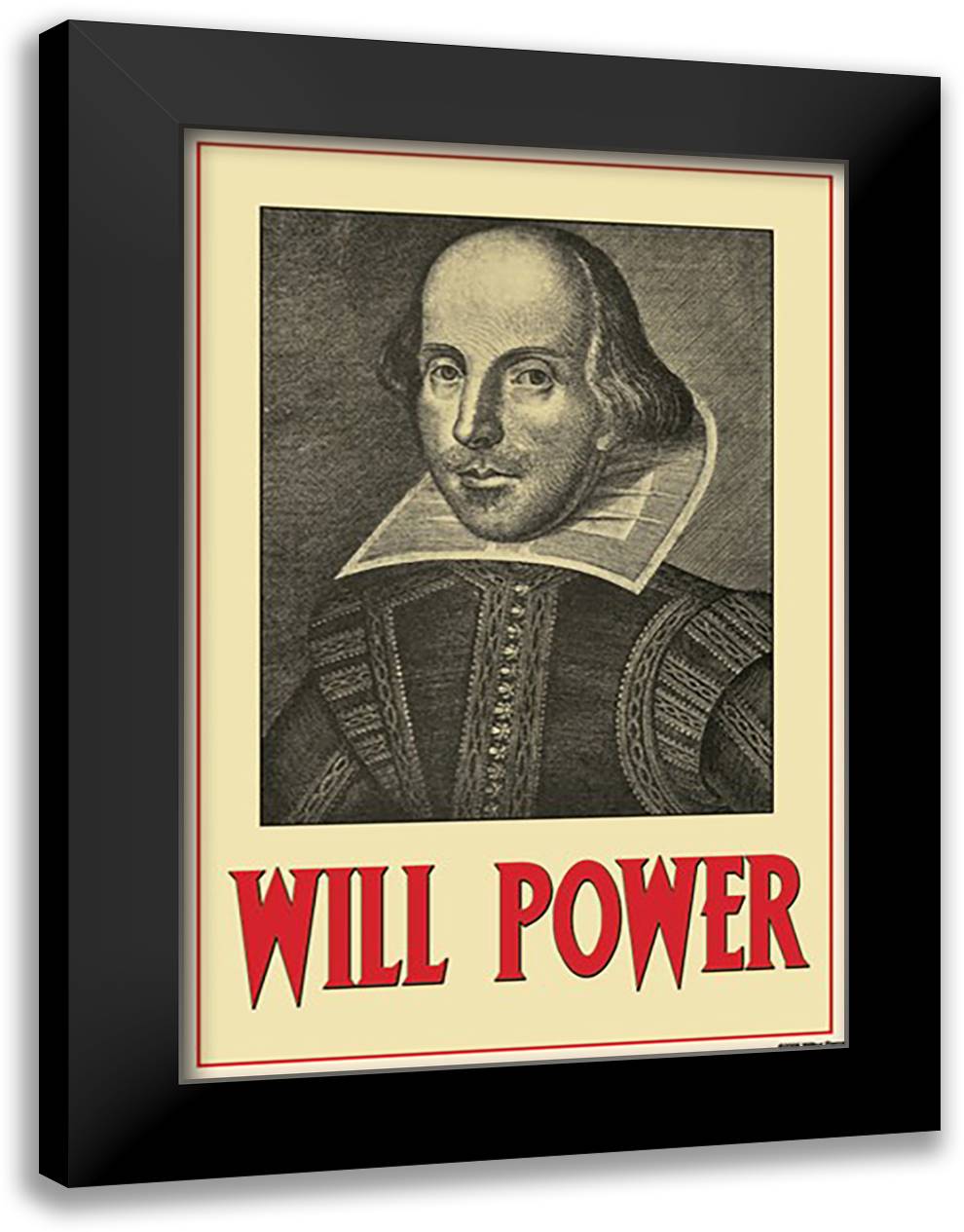 Will Power 16x22 Black Modern Wood Framed Art Print Poster by Pierce, Wilbur