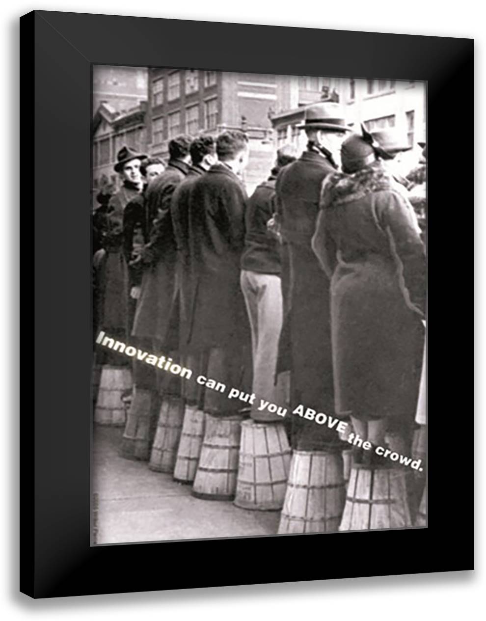 Innovation 16x22 Black Modern Wood Framed Art Print Poster by Pierce, Wilbur