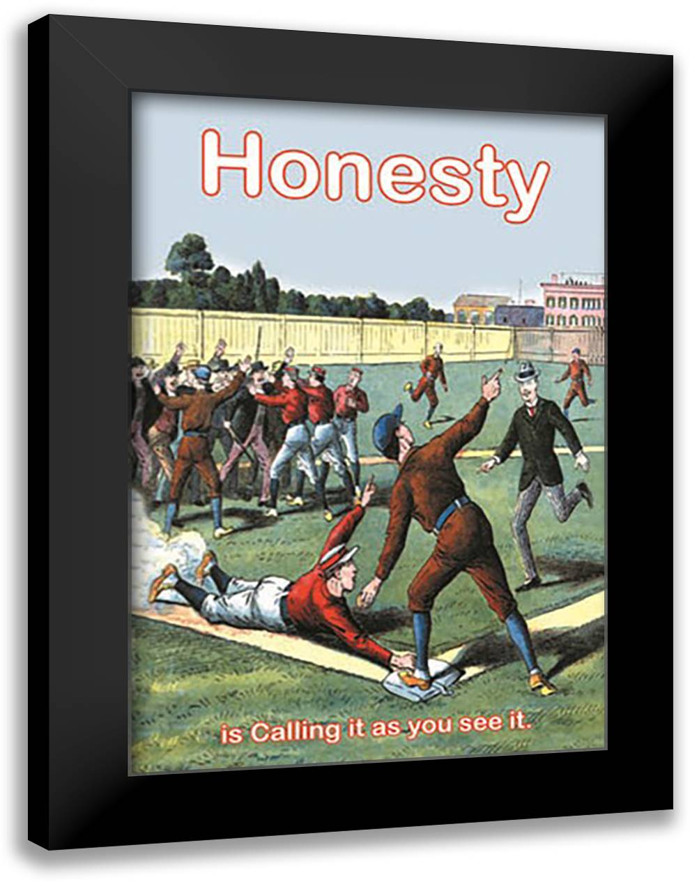 Honesty 16x22 Black Modern Wood Framed Art Print Poster by Pierce, Wilbur