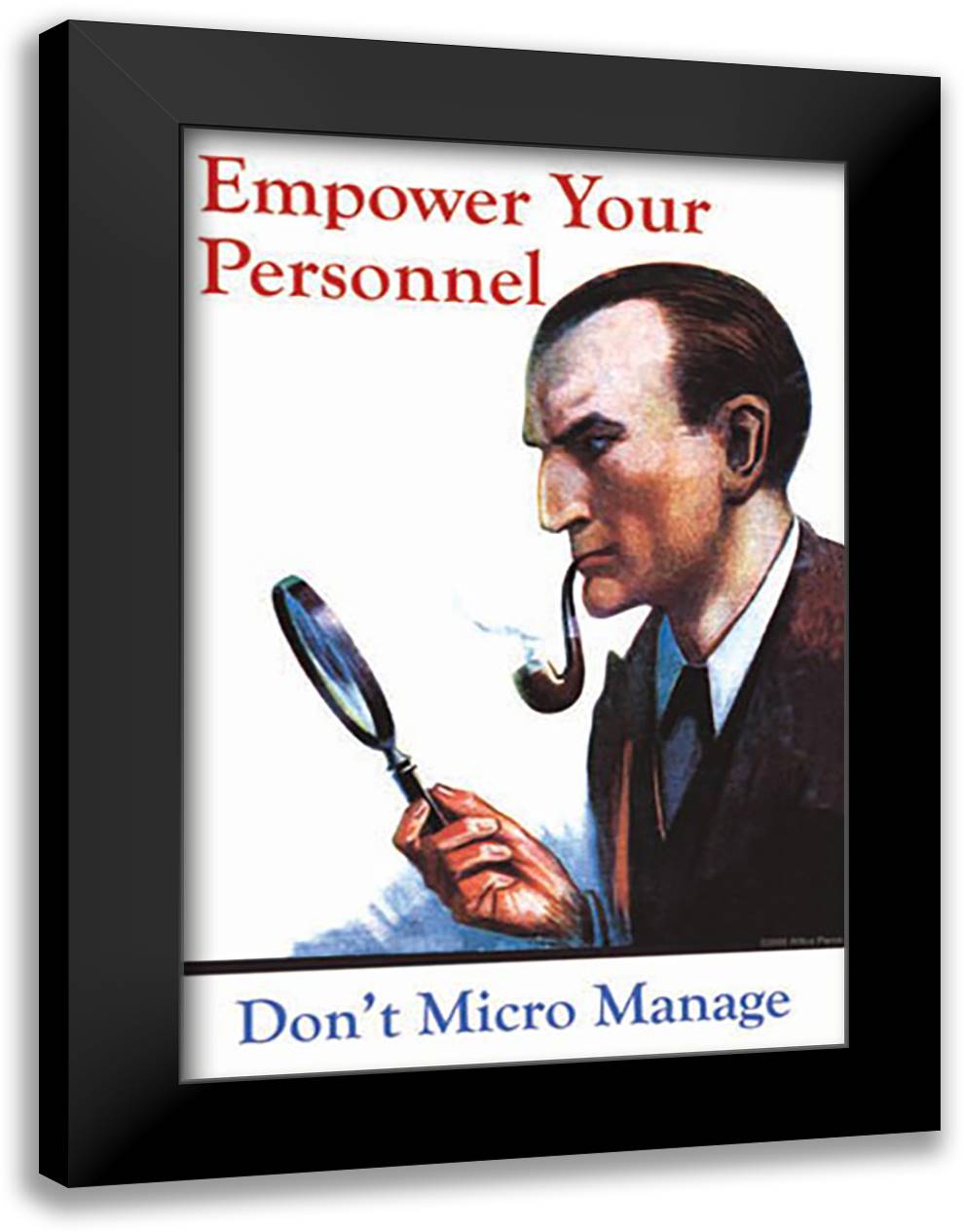 Empower Your Personnel 16x22 Black Modern Wood Framed Art Print Poster by Pierce, Wilbur