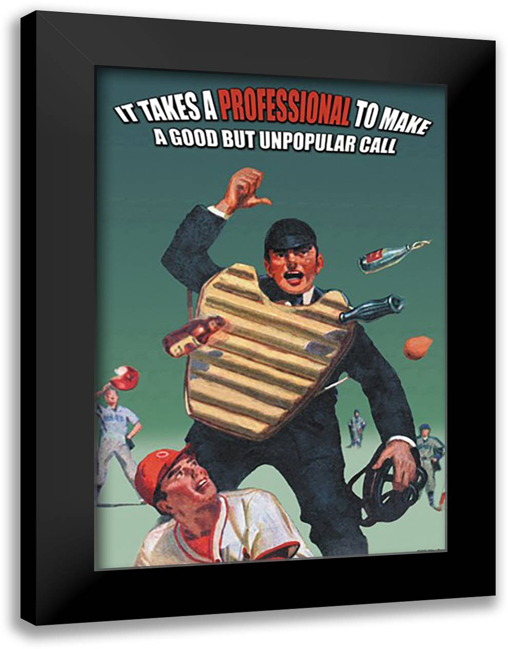 It takes a Professional 16x22 Black Modern Wood Framed Art Print Poster by Pierce, Wilbur