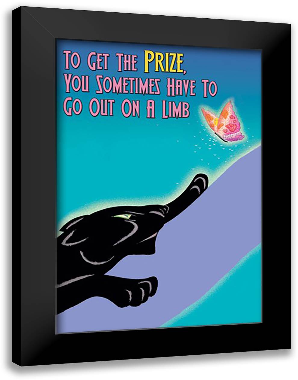 To Get the Prize 16x22 Black Modern Wood Framed Art Print Poster by Pierce, Wilbur