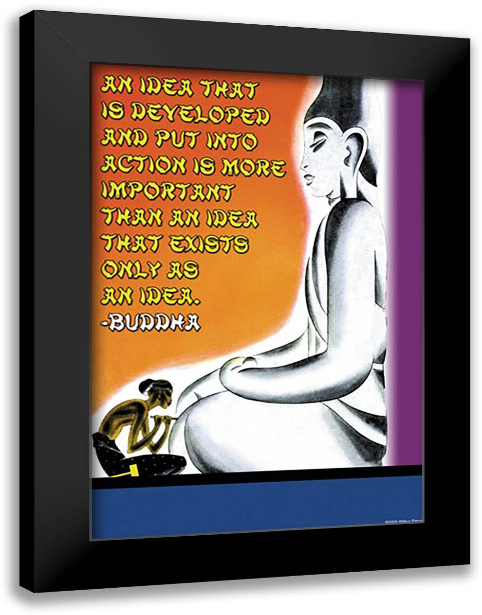 An Idea 16x22 Black Modern Wood Framed Art Print Poster by Pierce, Wilbur