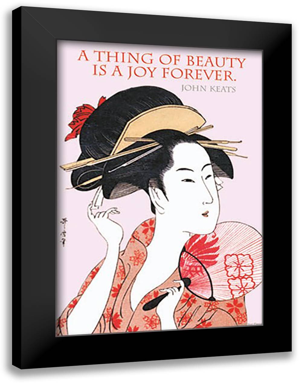 A Thing of Beauty 16x22 Black Modern Wood Framed Art Print Poster by Pierce, Wilbur
