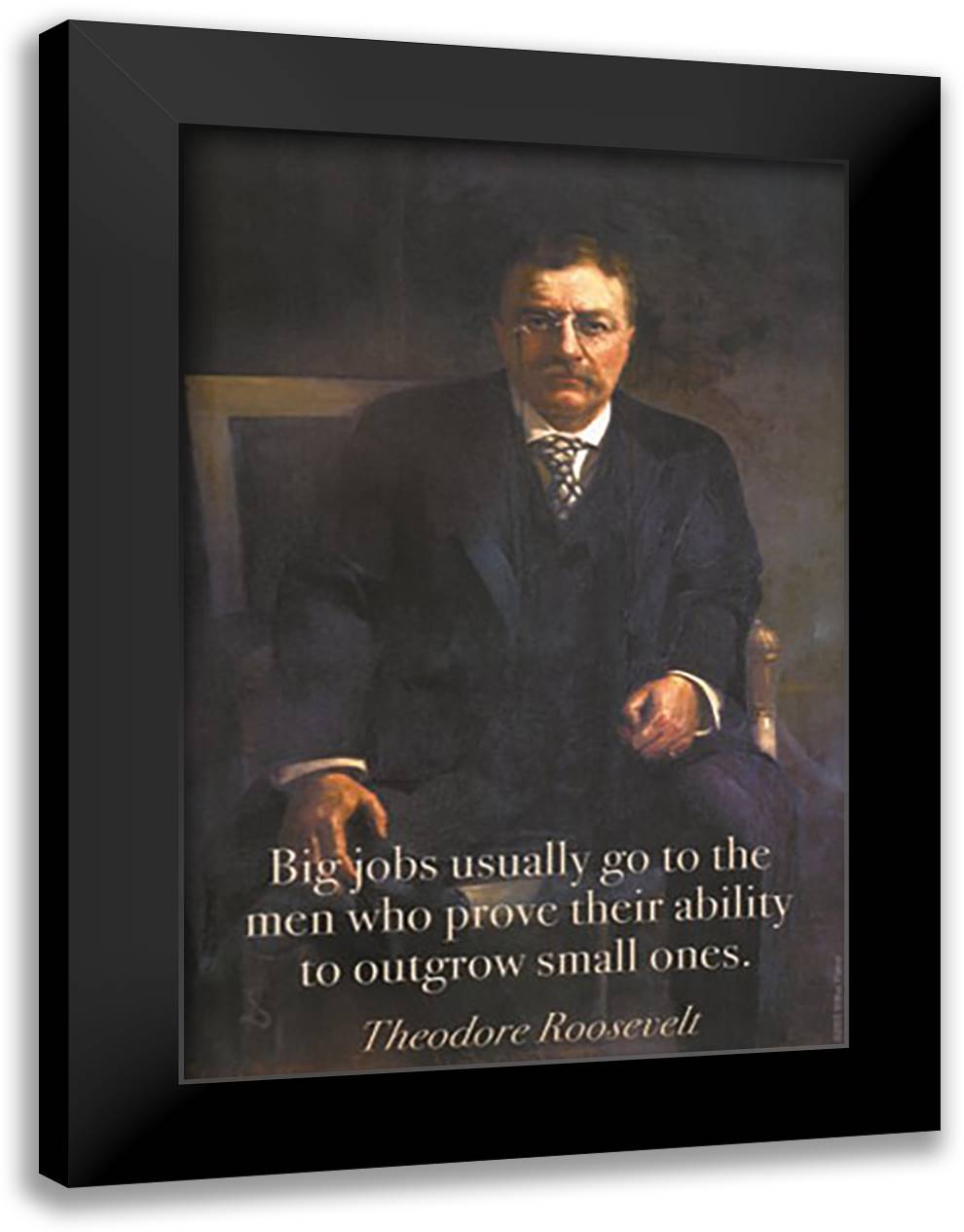 Big jobs usually go to 16x22 Black Modern Wood Framed Art Print Poster by Pierce, Wilbur