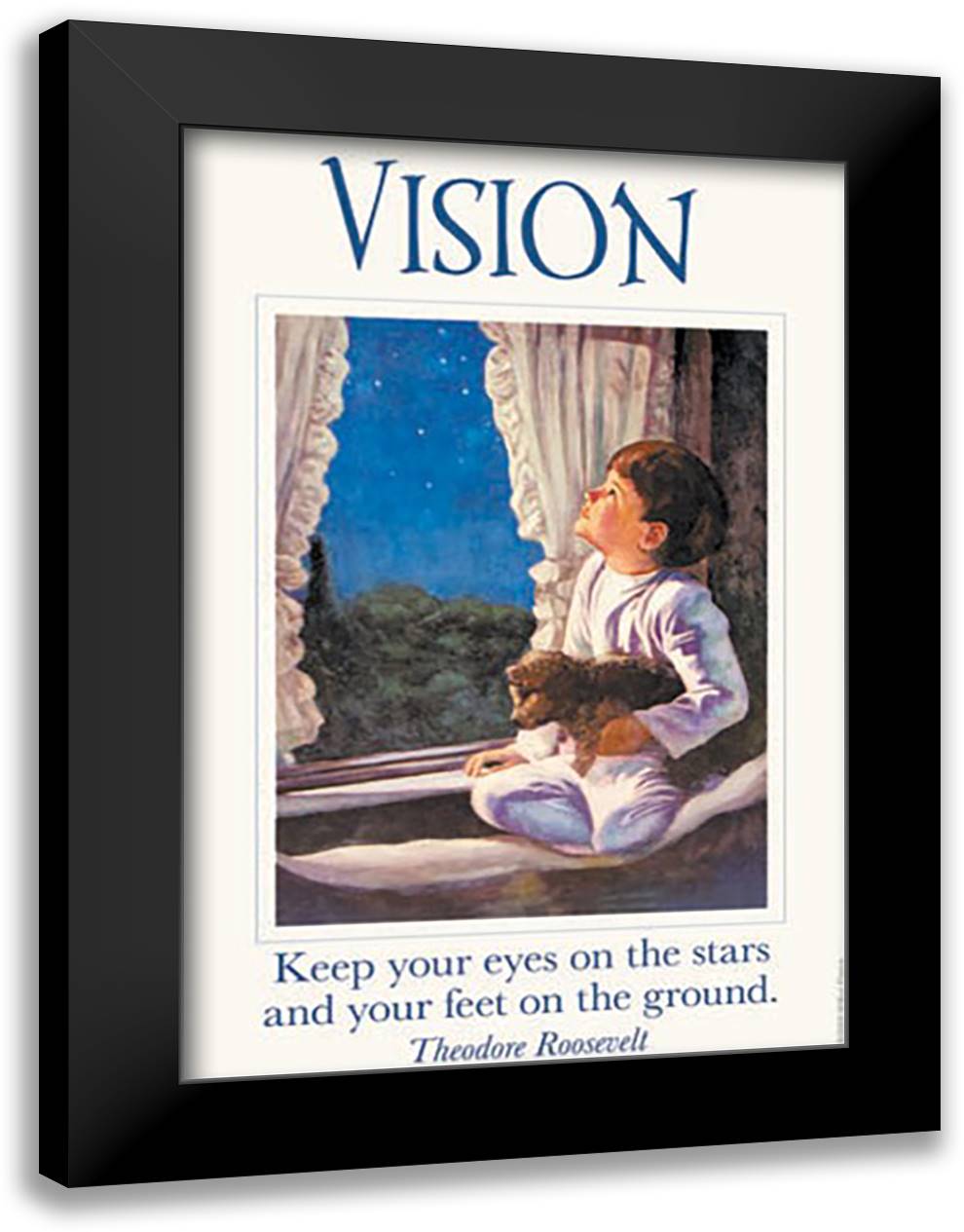 Vision 16x22 Black Modern Wood Framed Art Print Poster by Pierce, Wilbur