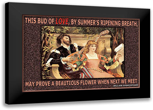 This Bud of Love 22x16 Black Modern Wood Framed Art Print Poster by Pierce, Wilbur