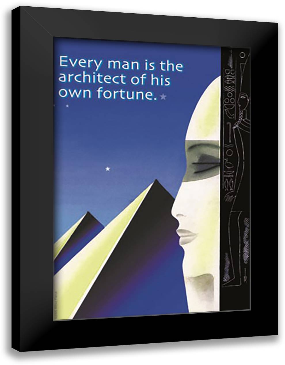 Architect of Fortune 16x22 Black Modern Wood Framed Art Print Poster by Pierce, Wilbur