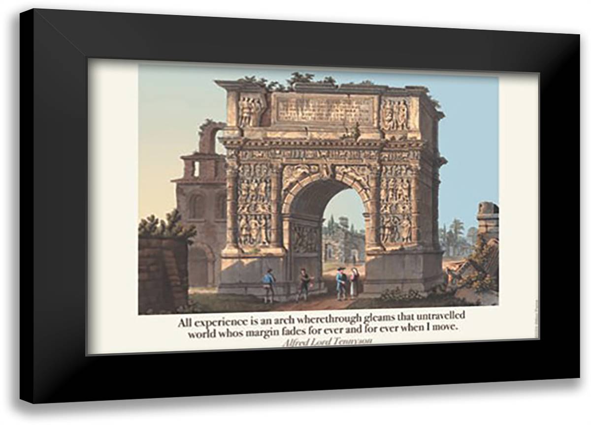 All Experience 22x16 Black Modern Wood Framed Art Print Poster by Pierce, Wilbur