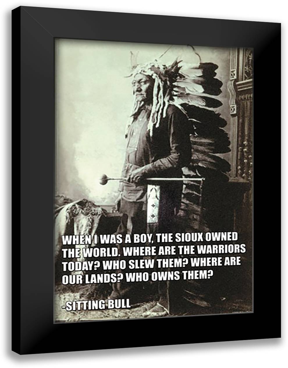 When I was a boy, 16x22 Black Modern Wood Framed Art Print Poster by Pierce, Wilbur