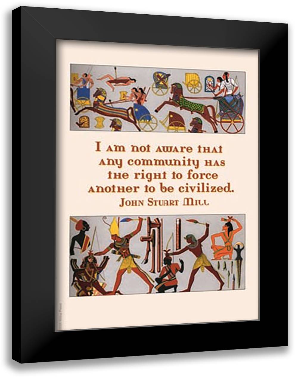 Egyptian Civilization 16x22 Black Modern Wood Framed Art Print Poster by Pierce, Wilbur