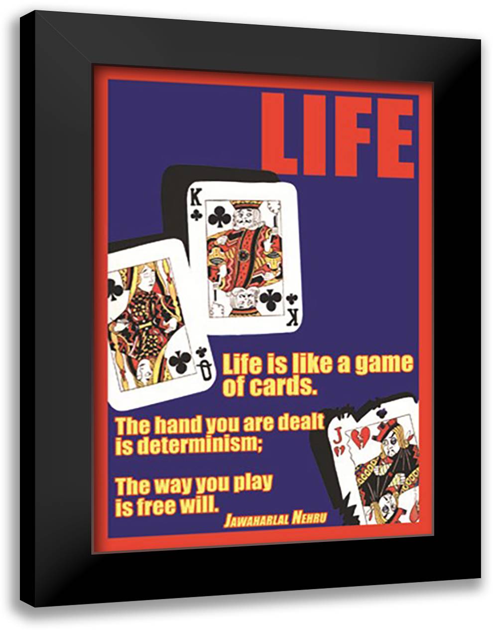 Life 16x22 Black Modern Wood Framed Art Print Poster by Pierce, Wilbur