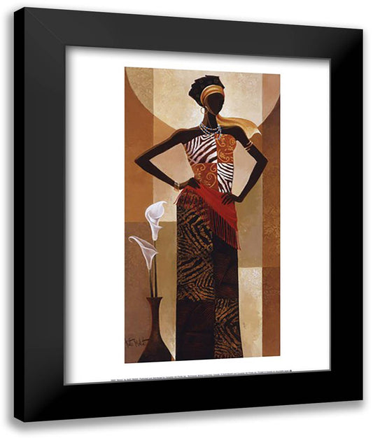 Amira 16x20 Black Modern Wood Framed Art Print Poster by Mallett, Keith