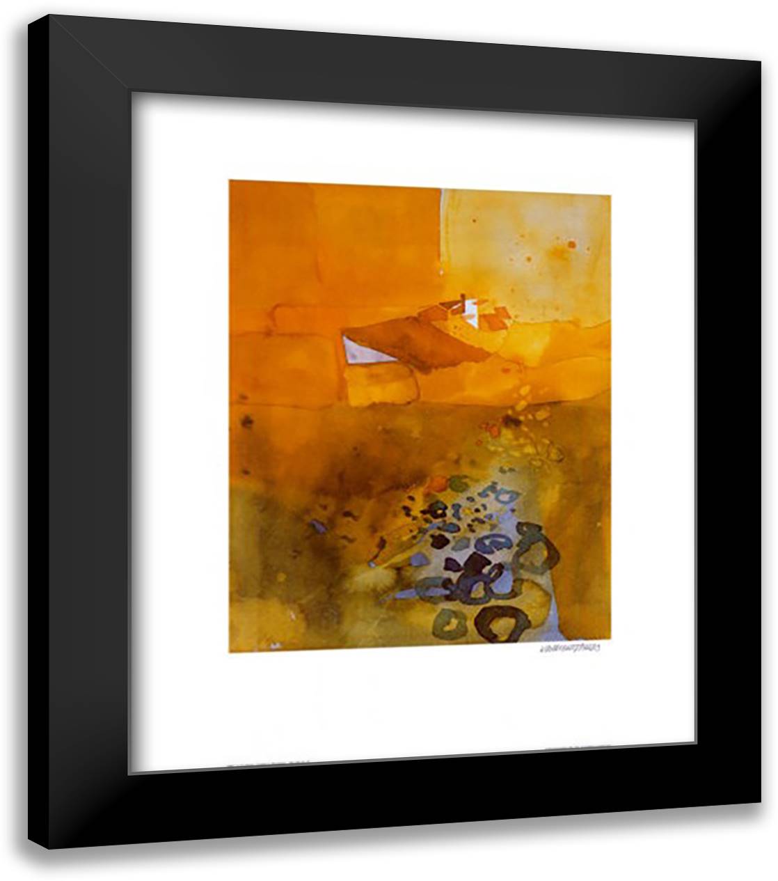 ZAUBER DER PROVENCE I 20x24 Black Modern Wood Framed Art Print Poster by Gross, Karl Heinz