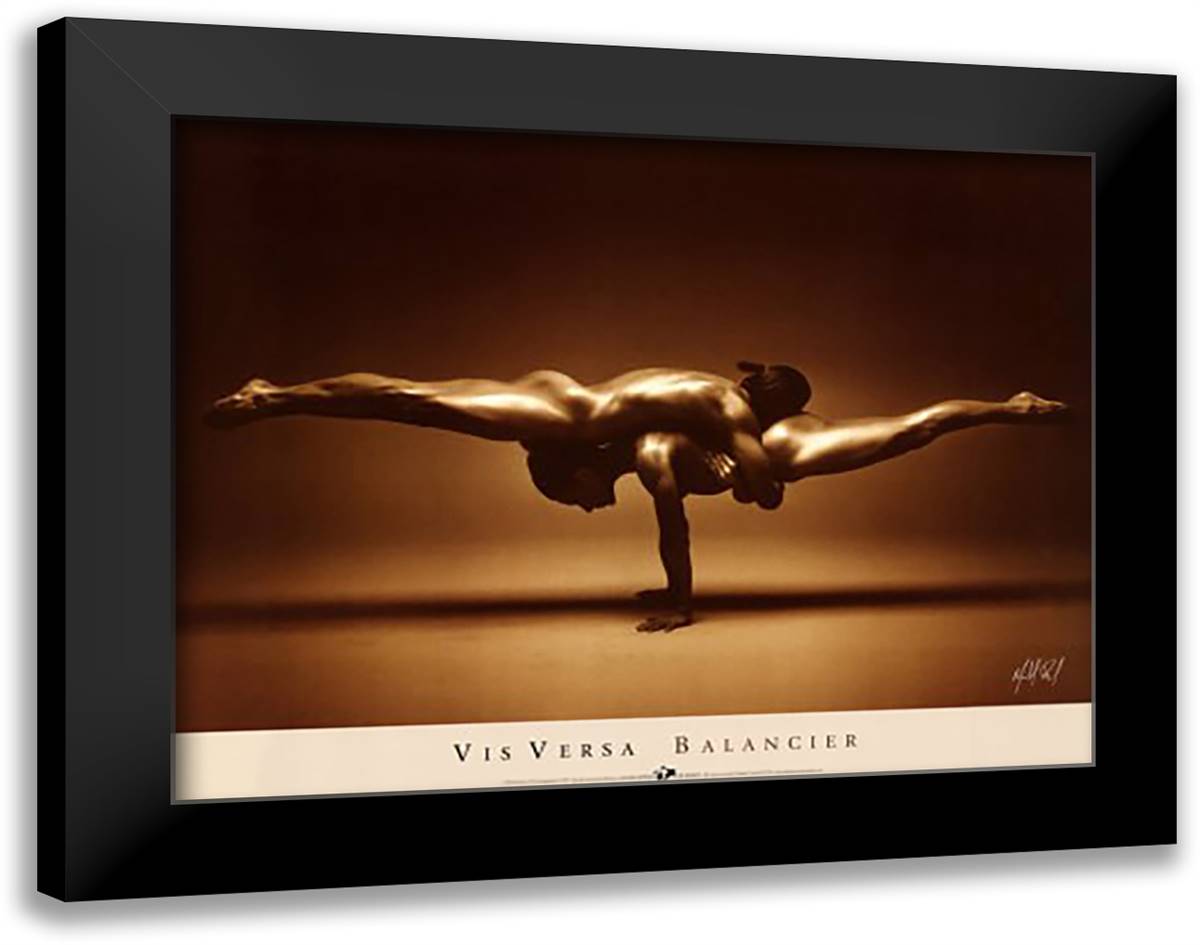 Balancier 28x22 Black Modern Wood Framed Art Print Poster by Pilon, Michel