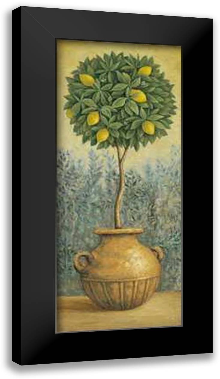 Lemon Topiary 18x40 Black Modern Wood Framed Art Print Poster by Park, John
