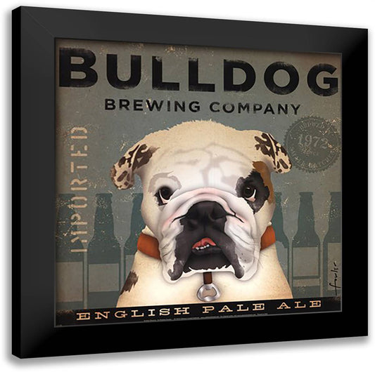 Bulldog Brewing 16x16 Black Modern Wood Framed Art Print Poster by Fowler, Stephen