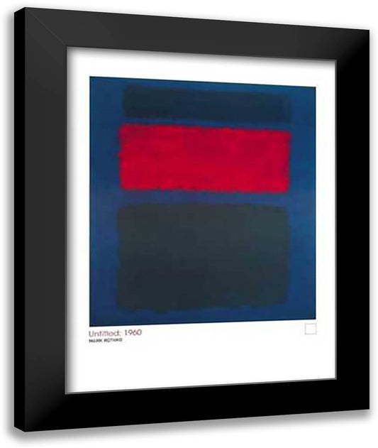 Untitled:1960 28x36 Black Modern Wood Framed Art Print Poster