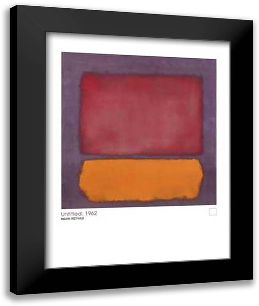 Untitled:1962 28x36 Black Modern Wood Framed Art Print Poster