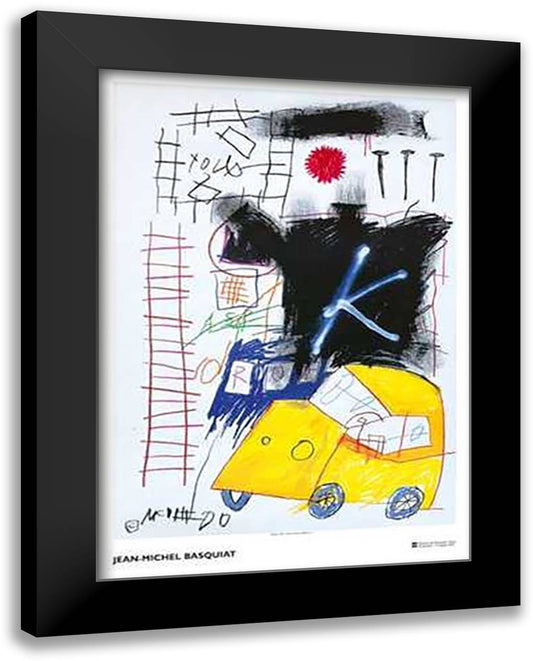 Untitled 1981 36x28 Black Modern Wood Framed Art Print Poster