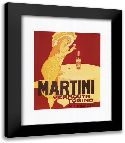 Vermouth Torino 15x18 Black Modern Wood Framed Art Print Poster