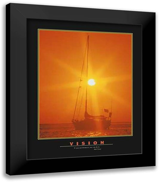 Vision 15x18 Black Modern Wood Framed Art Print Poster