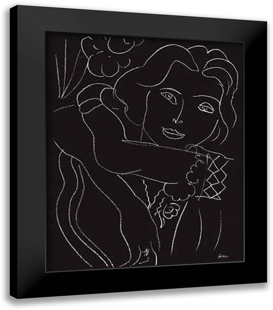 Portrait De Lydia 20x24 Black Modern Wood Framed Art Print Poster by Matisse, Henri