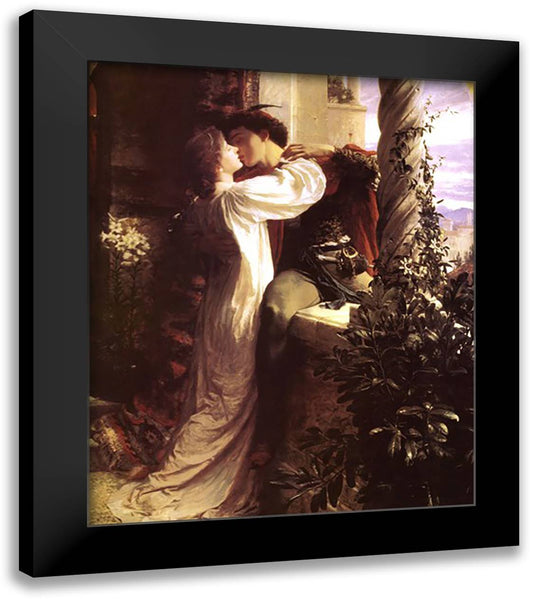 Romeo and Juliet 20x24 Black Modern Wood Framed Art Print Poster by Dicksee, Frank