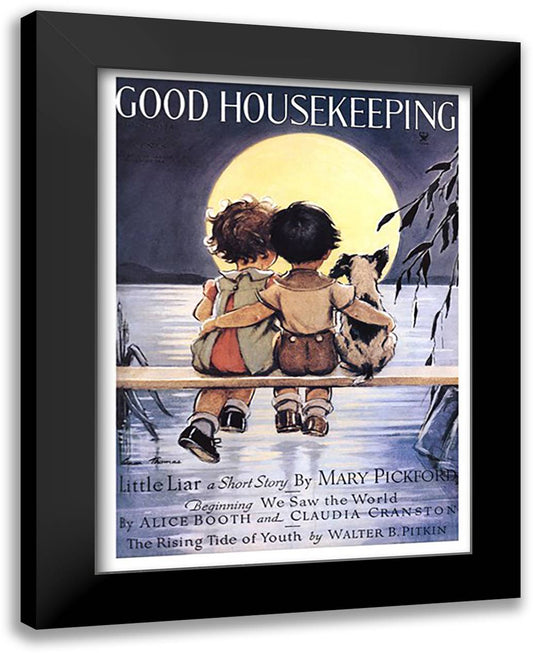 Good Housekeeping 24x32 Black Modern Wood Framed Art Print Poster