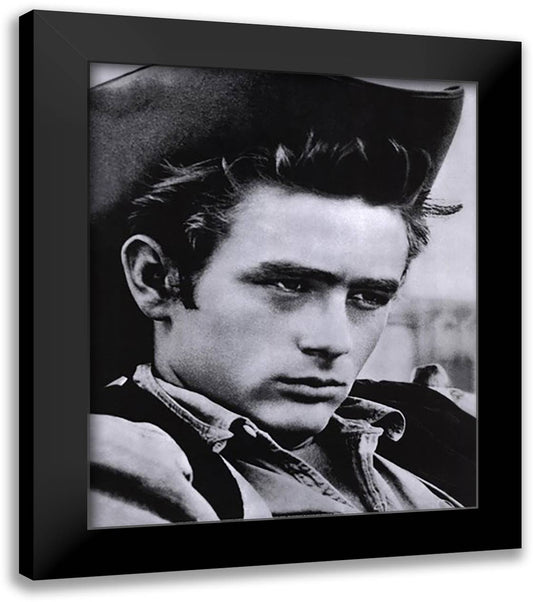 James Dean 20x24 Black Modern Wood Framed Art Print Poster