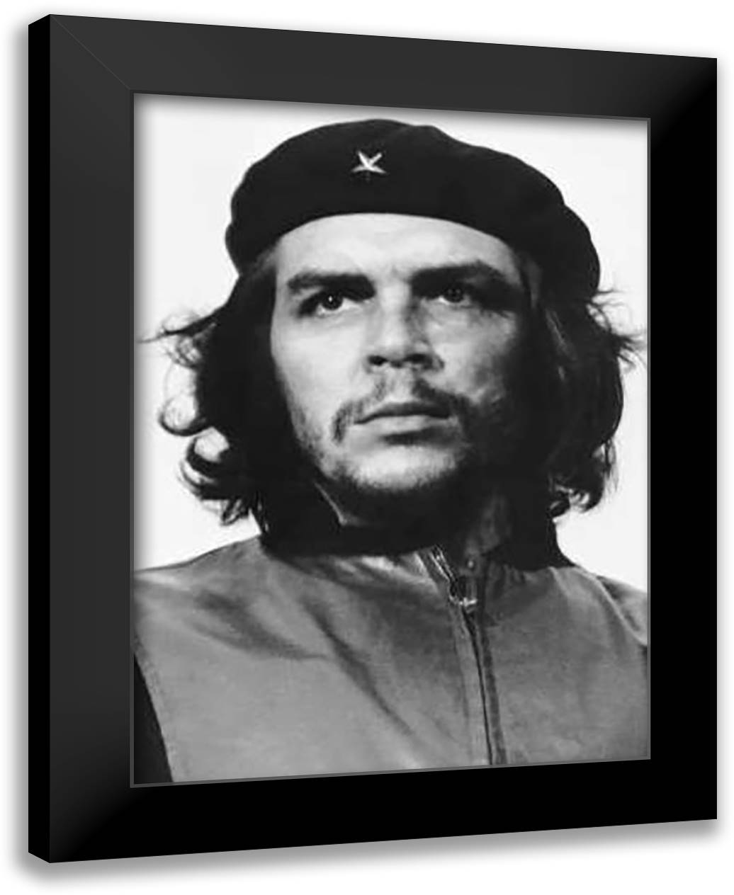 Che Guevara, 1960 24x32 Black Modern Wood Framed Art Print Poster by Korda, Alberto