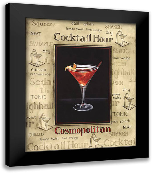 Cosmopolitan 20x24 Black Modern Wood Framed Art Print Poster by Gorham, Gregory