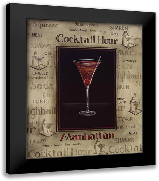 Manhattan - Special 15x18 Black Modern Wood Framed Art Print Poster by Gorham, Gregory