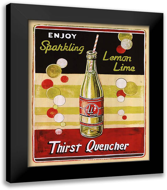 Lemon Lime 15x18 Black Modern Wood Framed Art Print Poster by Gorham, Gregory