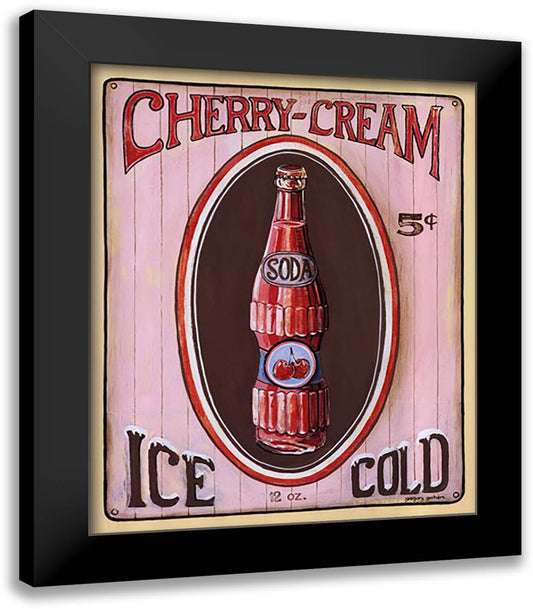 Cherry Cream 15x18 Black Modern Wood Framed Art Print Poster by Gorham, Gregory
