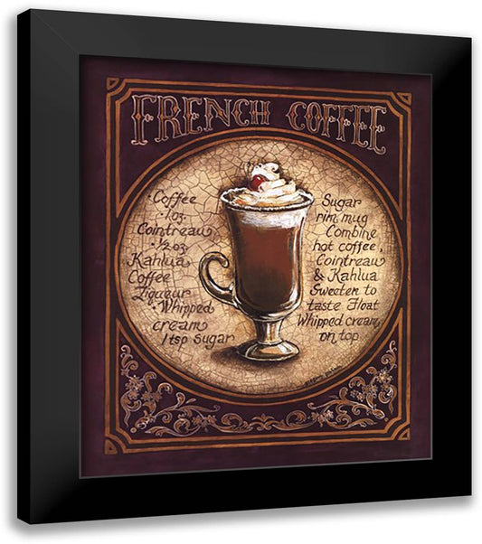 French Coffee 20x24 Black Modern Wood Framed Art Print Poster by Gorham, Gregory